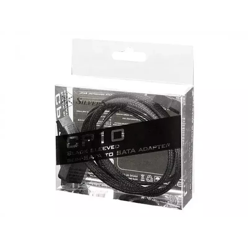 Kaabel Silverstone CP10 0,5 m SATA 6-pin Slimline Isane