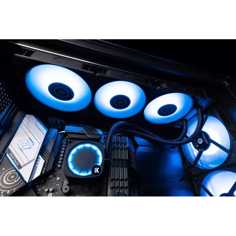 Vedelikjahuti EK Water Blocks Nucleus AIO CR360 Lux D-RGB 12 cm Must