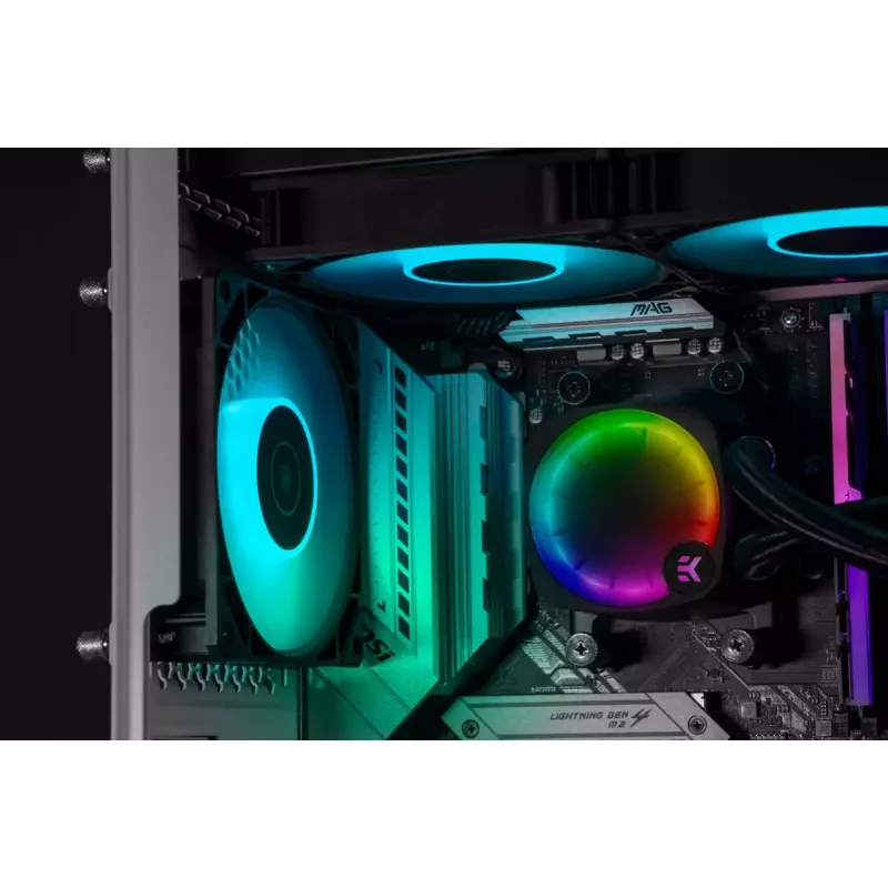 Vedelikjahuti EK Water Blocks Nucleus AIO CR360 Lux D-RGB 12 cm Must