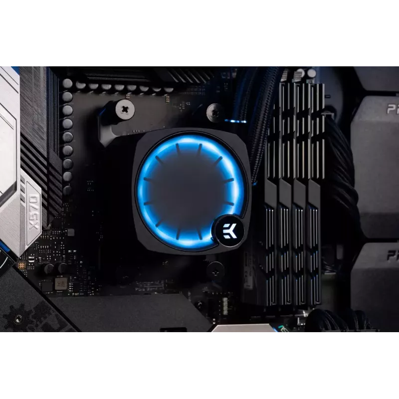 Vedelikjahuti EK Water Blocks Nucleus AIO CR360 Lux D-RGB 12 cm Must