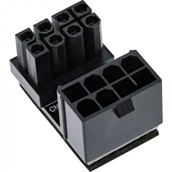 InLine sisemine toiteadapter 180° ATX 8pin isane emane Must 26638E