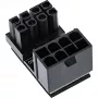 InLine sisemine toiteadapter 180° ATX 8pin isane emane Must 26638E