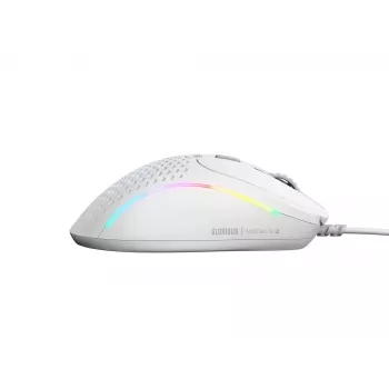 Glorious Gaming Glorious Model D 2 Wired - Matt valge, paremakäeline, optiline, USB Type-A, 26000 DPI, valge