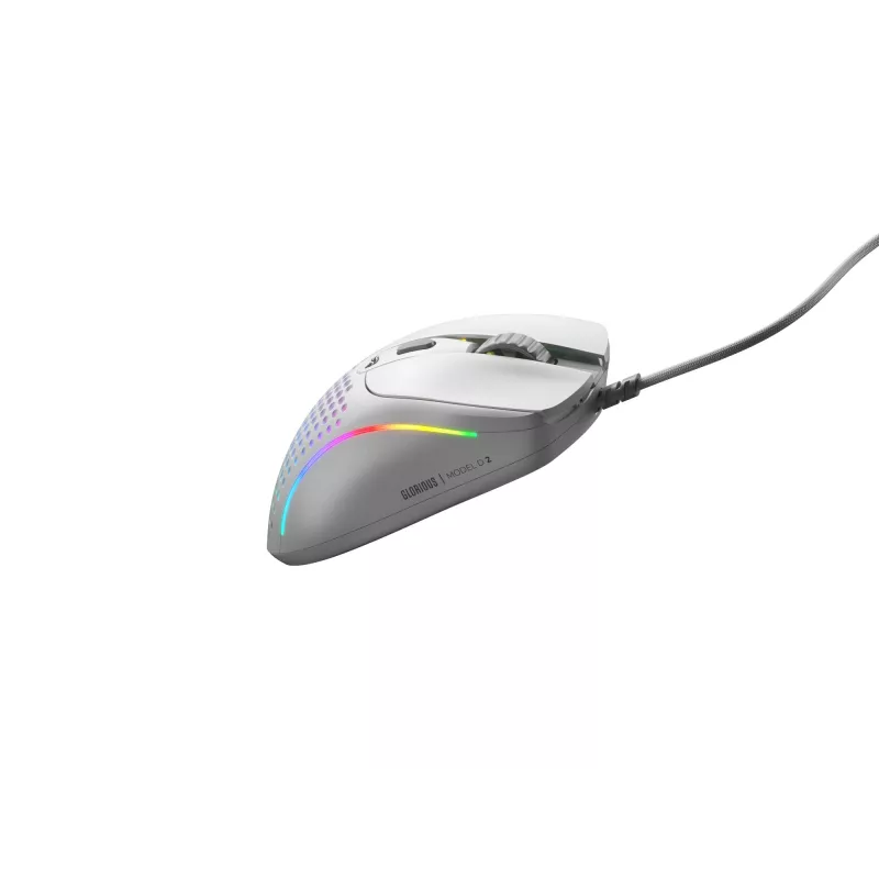 Glorious Gaming Glorious Model D 2 Wired - Matt valge, paremakäeline, optiline, USB Type-A, 26000 DPI, valge