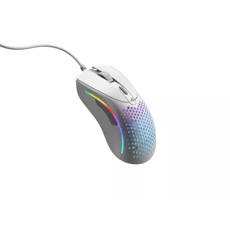 Glorious Gaming Glorious Model D 2 Wired - Matt valge, paremakäeline, optiline, USB Type-A, 26000 DPI, valge
