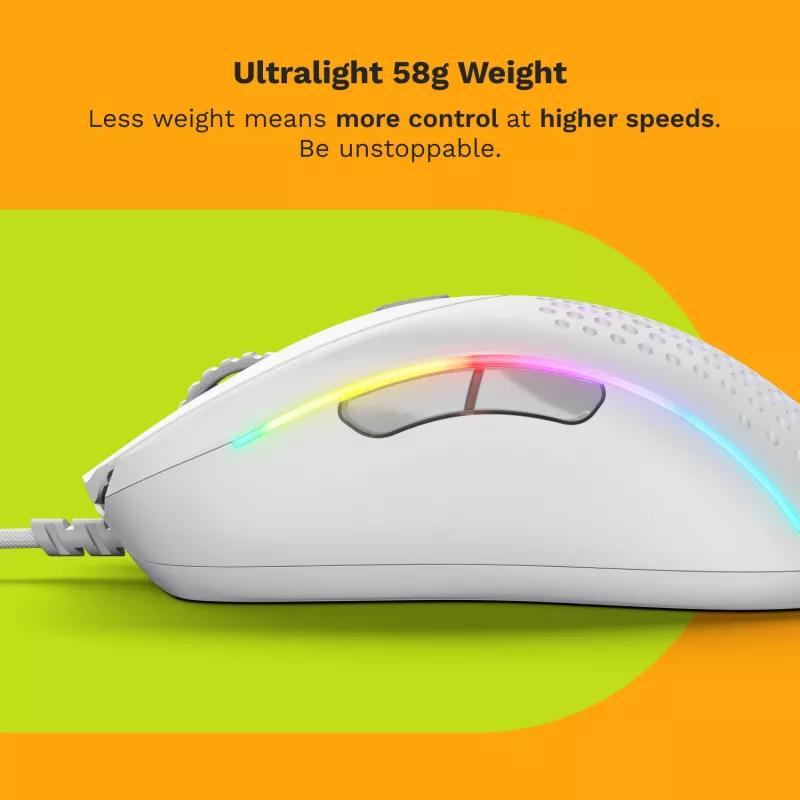Glorious Gaming Glorious Model D 2 Wired - Matt valge, paremakäeline, optiline, USB Type-A, 26000 DPI, valge