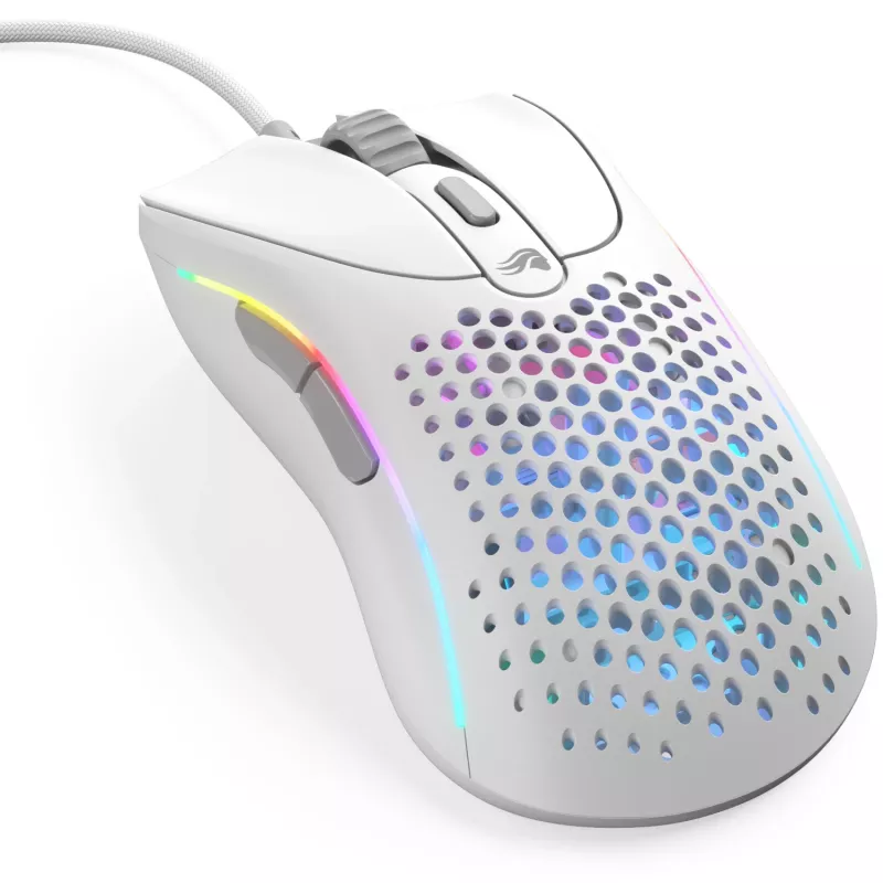 Glorious Gaming Glorious Model D 2 Wired - Matt valge, paremakäeline, optiline, USB Type-A, 26000 DPI, valge