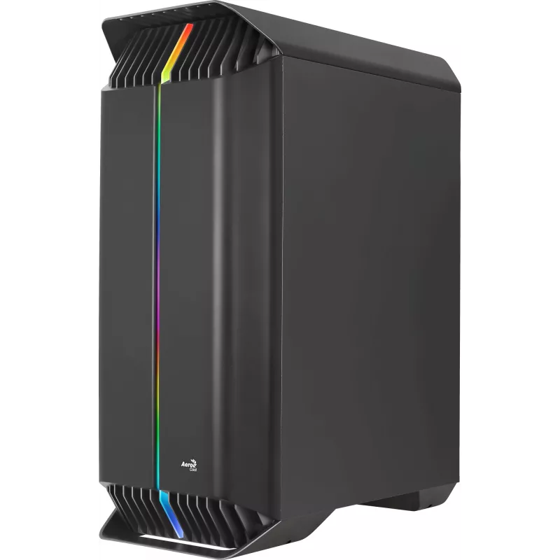 Aerocool GLADIATOR DUO ATX-mängukorpus 3x ARGB 12 cm ventilaatorit, miditorn, arvuti, must, ATX, micro ATX, Mini-ITX, ABS, SPCC, mängimine