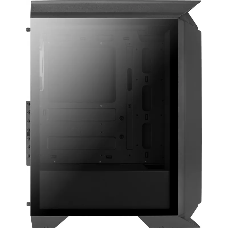 Aerocool GLADIATOR DUO ATX-mängukorpus 3x ARGB 12 cm ventilaatorit, miditorn, arvuti, must, ATX, micro ATX, Mini-ITX, ABS, SPCC, mängimine