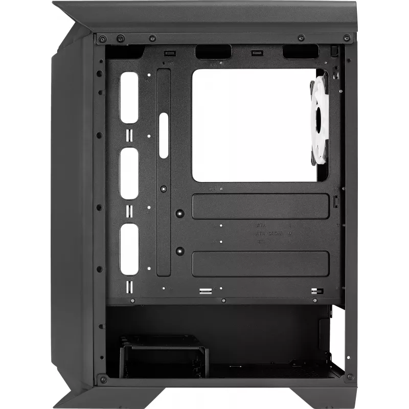 Aerocool GLADIATOR DUO ATX-mängukorpus 3x ARGB 12 cm ventilaatorit, miditorn, arvuti, must, ATX, micro ATX, Mini-ITX, ABS, SPCC, mängimine
