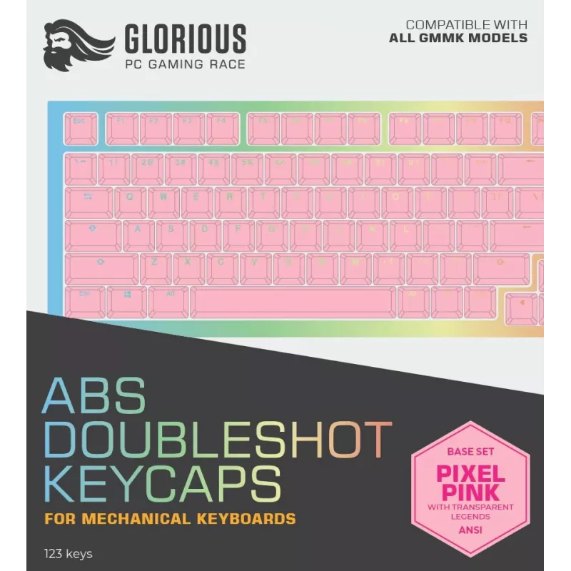 Klaviatuurikate Glorious PC Gaming Race Doubleshot Keycaps V2