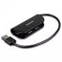 Axagon HUE-X4B liidesejaotur USB 2.0 480 Mbit/s Must