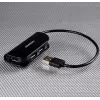 Axagon HUE-X4B liidesejaotur USB 2.0 480 Mbit/s Must