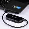 Axagon HUE-X4B liidesejaotur USB 2.0 480 Mbit/s Must