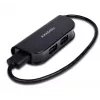 Axagon HUE-X4B liidesejaotur USB 2.0 480 Mbit/s Must