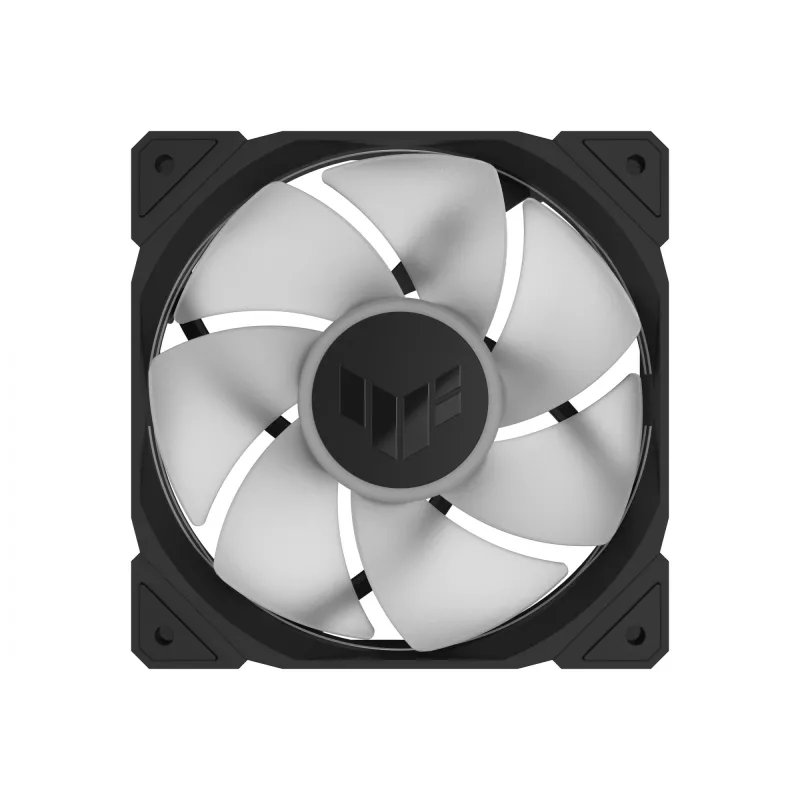 Ventilaator ASUS TUF Gaming TR120 ARGB Reverse Triple Pack — 3×120 mm, 2200 RPM, PWM, 2,75 mmH2O, 16 LED-i, must