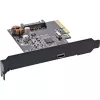 InLine liidesekaart, USB 3.2 Gen.2x2, 1x USB-C, PCIe x4, PCIe, madalaprofiiliga, PCIe 4.0, 100 mm, 1,28 mm, 120 mm
