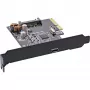 InLine liidesekaart, USB 3.2 Gen.2x2, 1x USB-C, PCIe x4, PCIe, madalaprofiiliga, PCIe 4.0, 100 mm, 1,28 mm, 120 mm