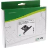 InLine liidesekaart, USB 3.2 Gen.2x2, 1x USB-C, PCIe x4, PCIe, madalaprofiiliga, PCIe 4.0, 100 mm, 1,28 mm, 120 mm