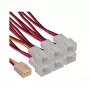 InLine ventilaatori adapterkaabel Y-kaabel 3-pin Molex emane / 6x 3-pin Molex isane