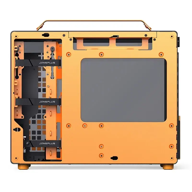 Arvutikorpus JONSPLUS MATX Handle Case Z20 - Must-Oranž