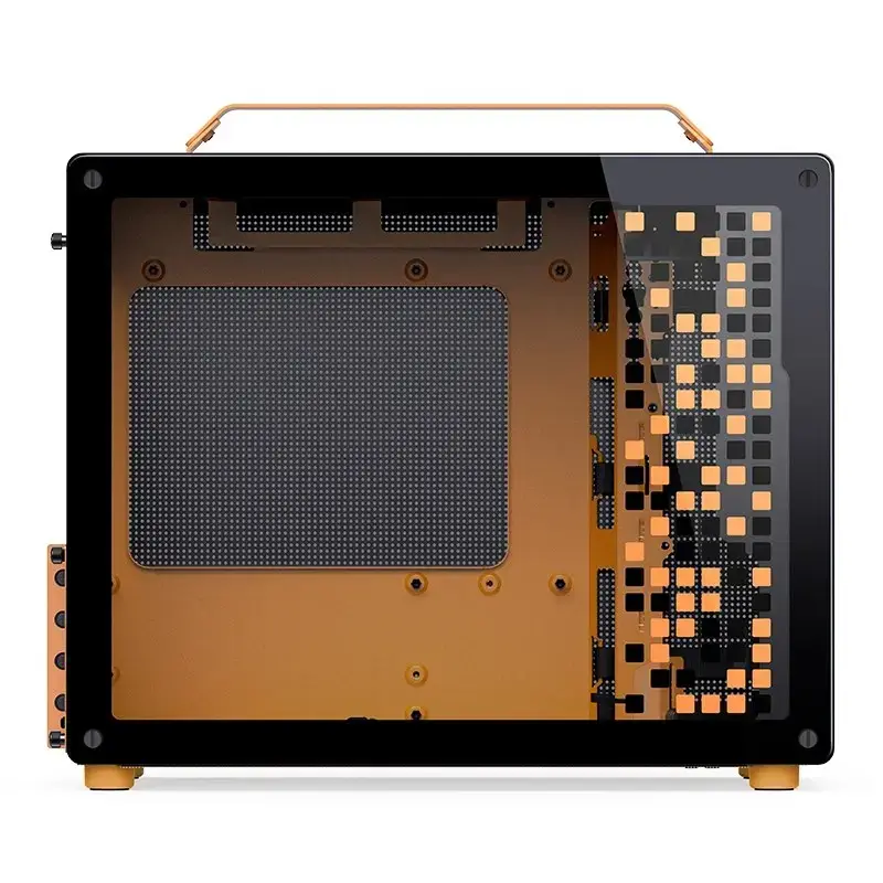 Arvutikorpus JONSPLUS MATX Handle Case Z20 - Must-Oranž