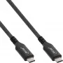 USB4-kaabel InLine 35901A 1m USB-C isane/isane 8K60Hz must