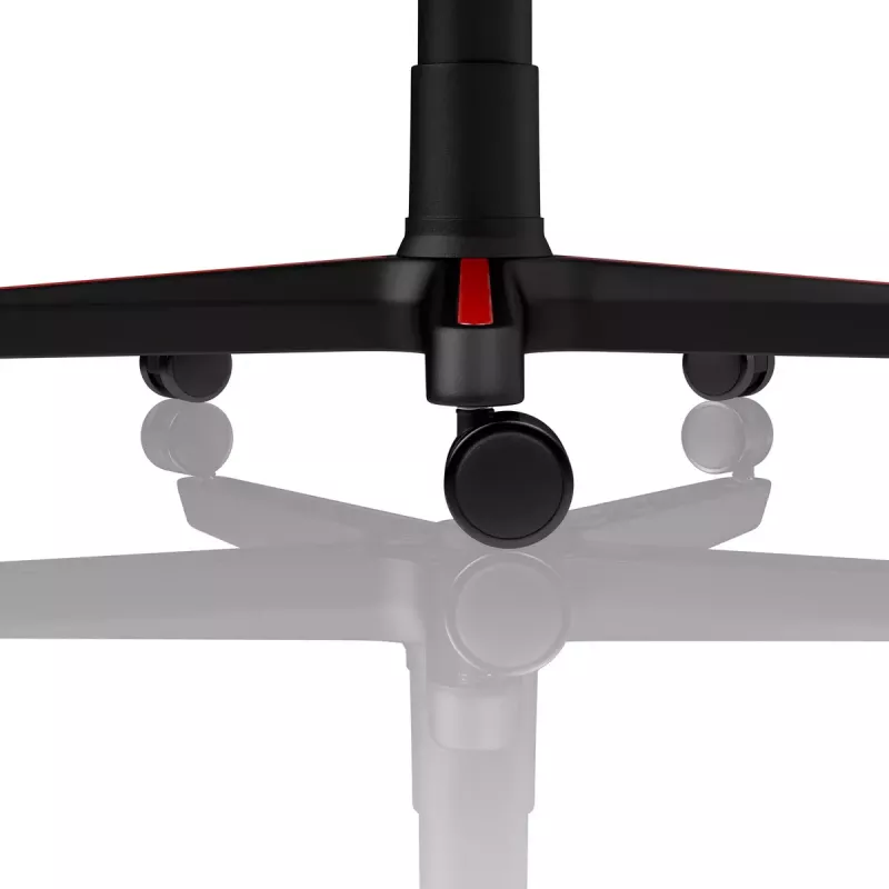 Mängutool Nitro Concepts S300 riidest istmega, reguleeritav kõrgus 128–140 cm, seljatoe laius 56 cm, riidest iste (must/punane)