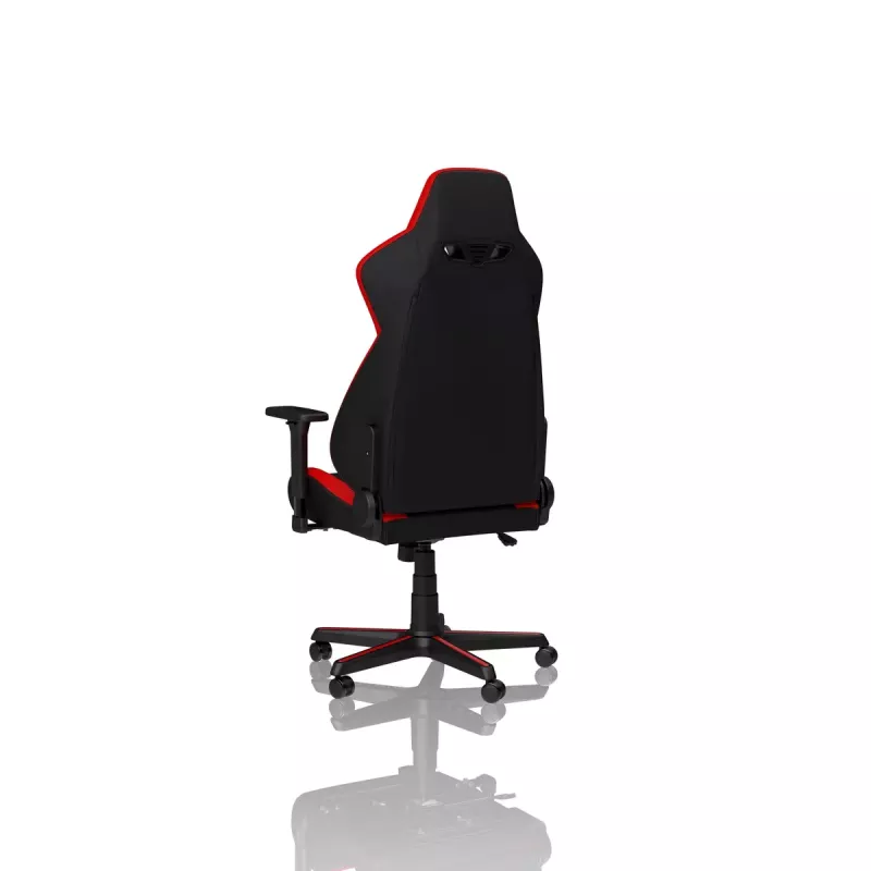 Mängutool Nitro Concepts S300 riidest istmega, reguleeritav kõrgus 128–140 cm, seljatoe laius 56 cm, riidest iste (must/punane)