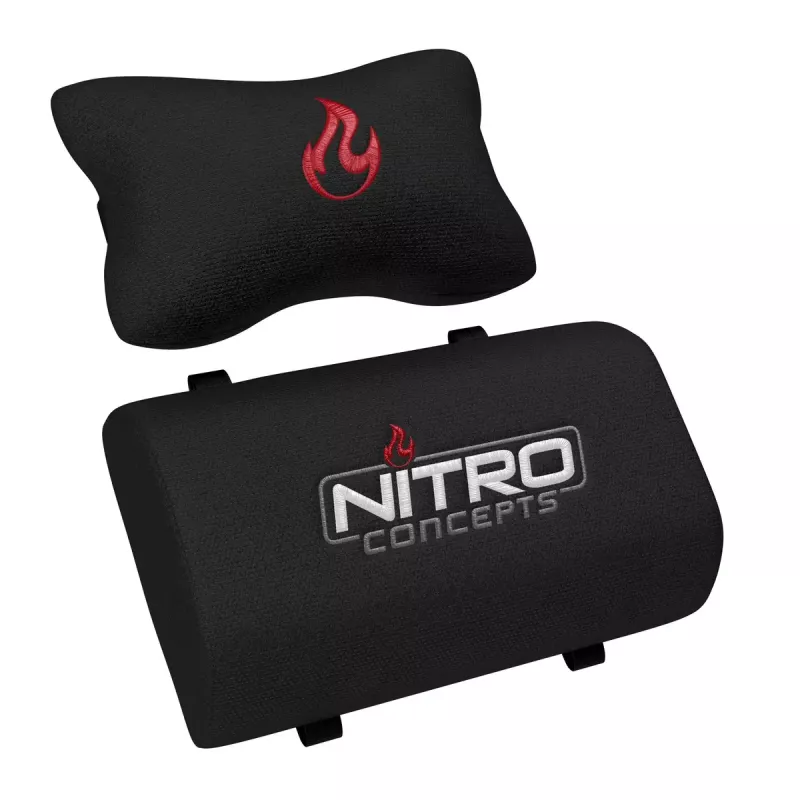 Mängutool Nitro Concepts S300 riidest istmega, reguleeritav kõrgus 128–140 cm, seljatoe laius 56 cm, riidest iste (must/punane)