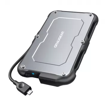 HDD/SSD korpus GRAUGEAR G-2502-C-10G 2,5 tolline Must teras 6 TB
