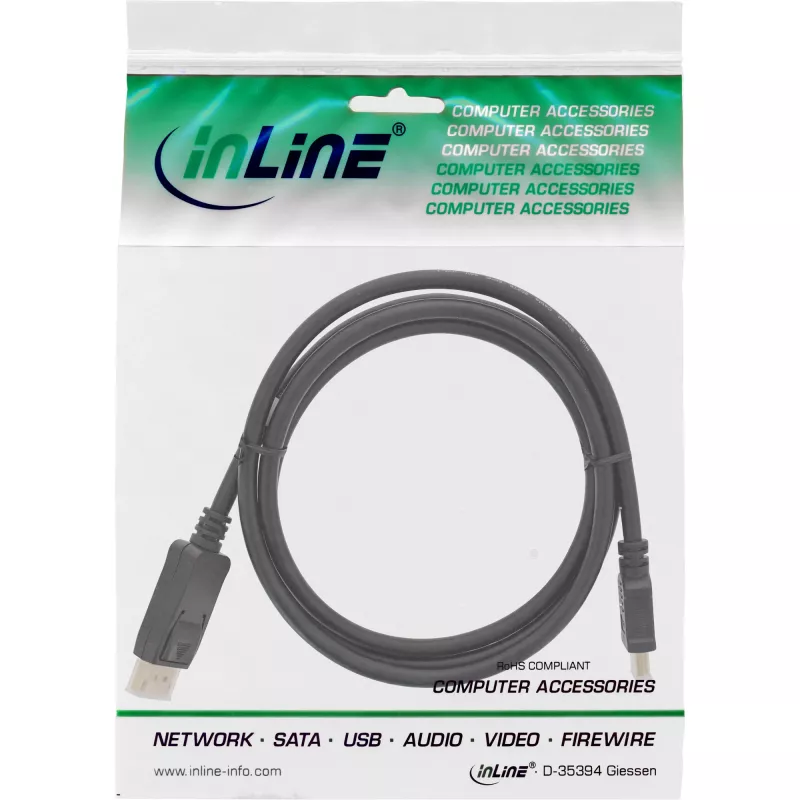 DisplayPort-HDMI muundurkaabel InLine 17183 3m must