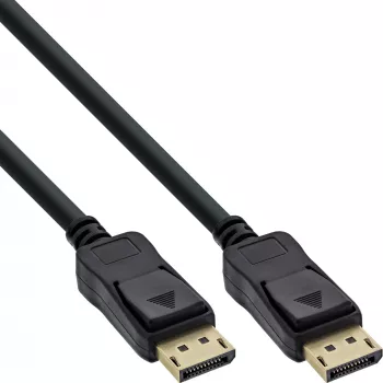 InLine DisplayPort kaabel must kullatud 1m