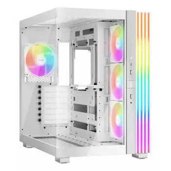 PC case be quiet! LIGHT BASE 600 LX Valge Midi Tower — ATX, külgaken, ARGB esiosa, USB-C, toetab 360 mm radiaatorit