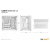 PC case be quiet! LIGHT BASE 600 LX Valge Midi Tower — ATX, külgaken, ARGB esiosa, USB-C, toetab 360 mm radiaatorit