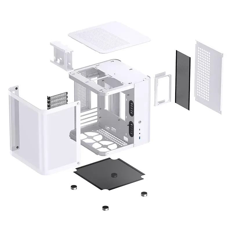 PC Case Jonsbo TK-1 2.0 Mini Tower Valge