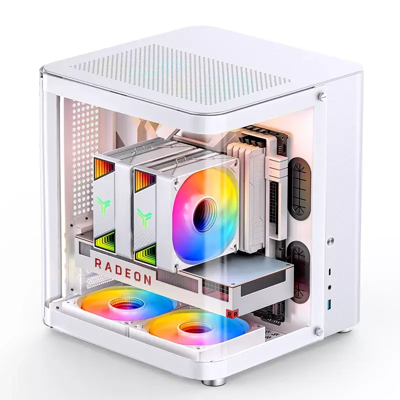 PC Case Jonsbo TK-1 2.0 Mini Tower Valge