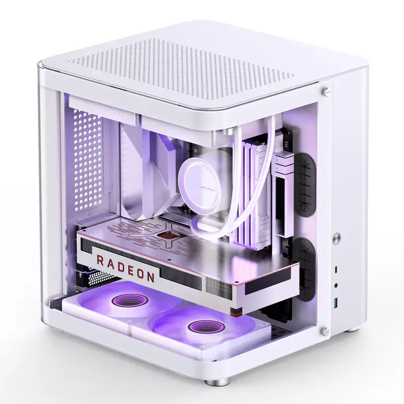 PC Case Jonsbo TK-1 2.0 Mini Tower Valge