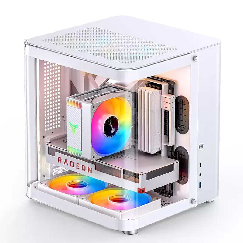 PC Case Jonsbo TK-1 2.0 Mini Tower Valge