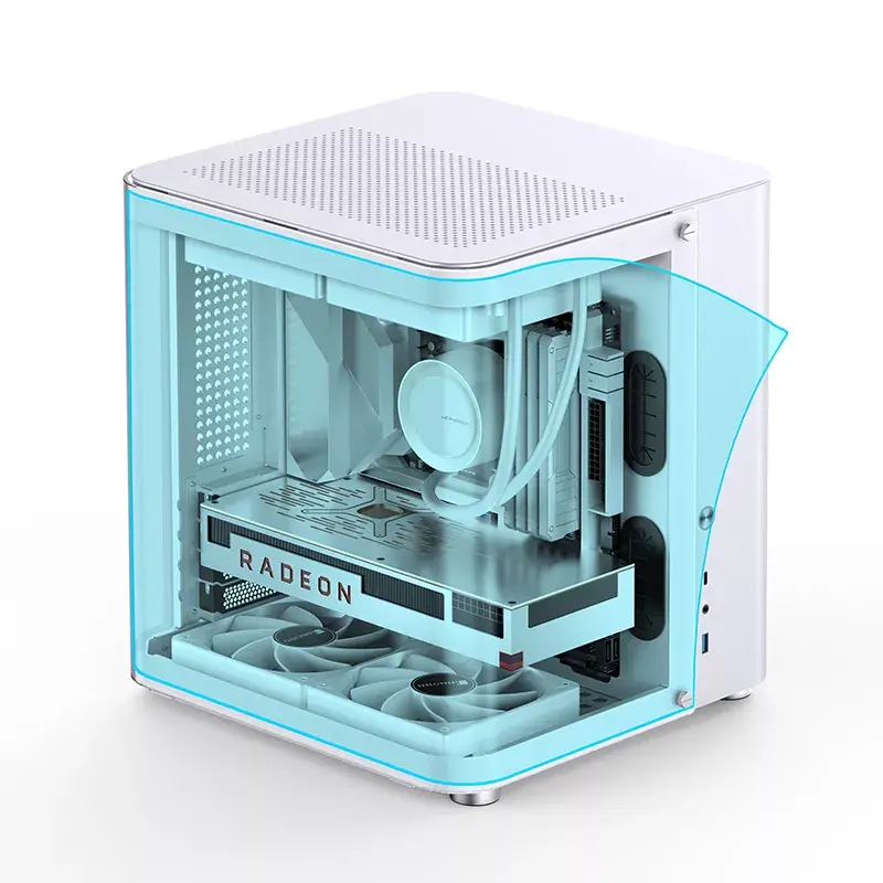 PC Case Jonsbo TK-1 2.0 Mini Tower Valge