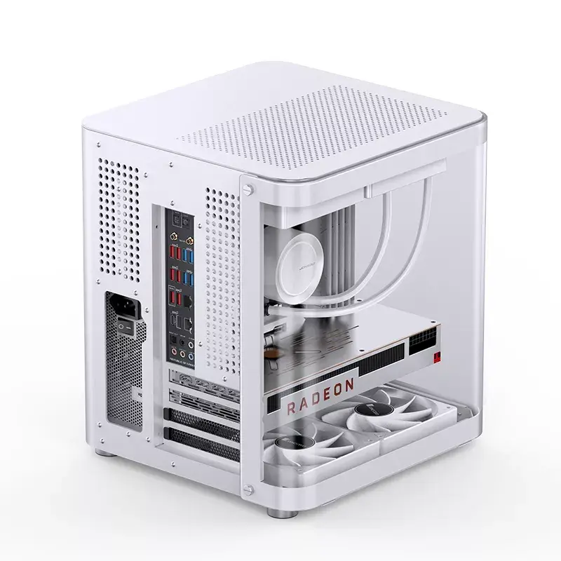 PC Case Jonsbo TK-1 2.0 Mini Tower Valge