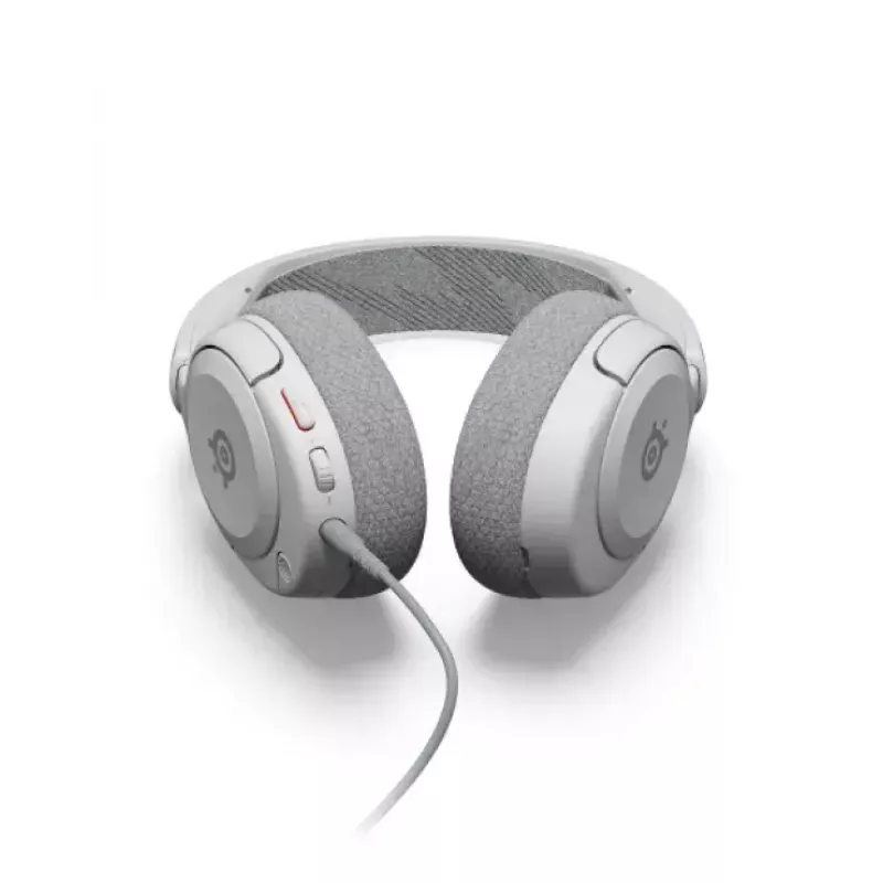 Peakomplekt STEELSERIES Arctis Nova 1 juhtmega 3,5 mm, binauraalne, valge, 1,2 m kaabel, eemaldatav, poom-mikrofon