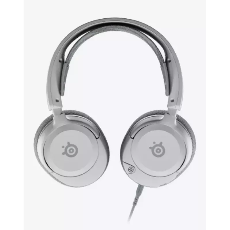 Peakomplekt STEELSERIES Arctis Nova 1 juhtmega 3,5 mm, binauraalne, valge, 1,2 m kaabel, eemaldatav, poom-mikrofon