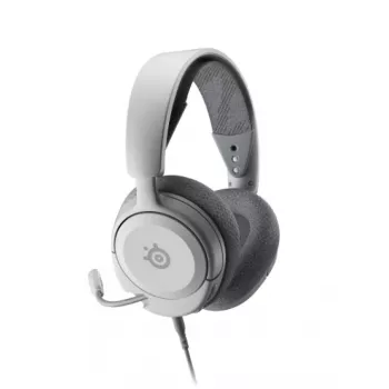 Peakomplekt STEELSERIES Arctis Nova 1 juhtmega 3,5 mm, binauraalne, valge, 1,2 m kaabel, eemaldatav, poom-mikrofon