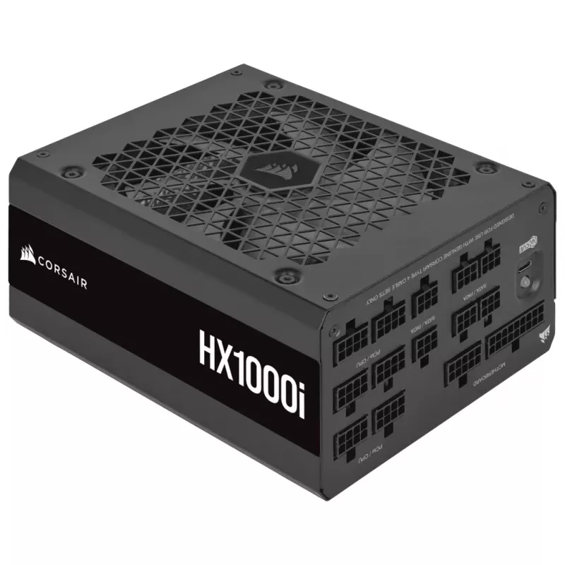 CORSAIR toiteplokk - 1000 vatti - Hx1000i - täismodulaarne ülimadal müratase Platinum ATX arvuti (EL)