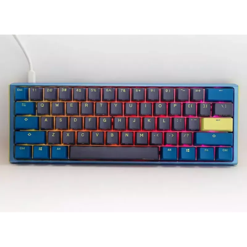 Ducky One 3 Daybreak Mini klaviatuur mängimiseks USB saksa must sinine roheline