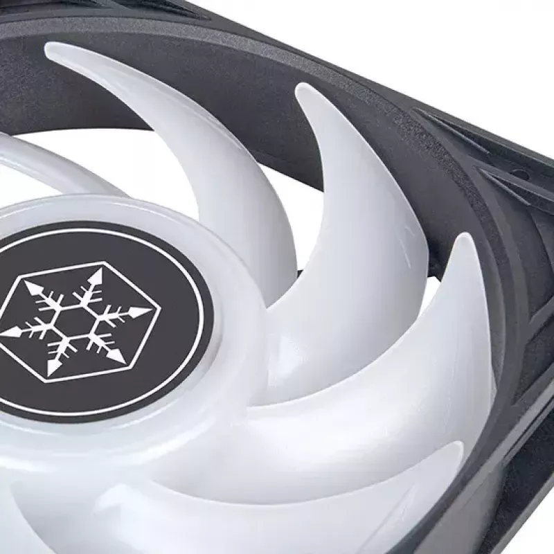 Ventilaator Silverstone VISTA 120 ARGB 12 cm must 2000 RPM FDB