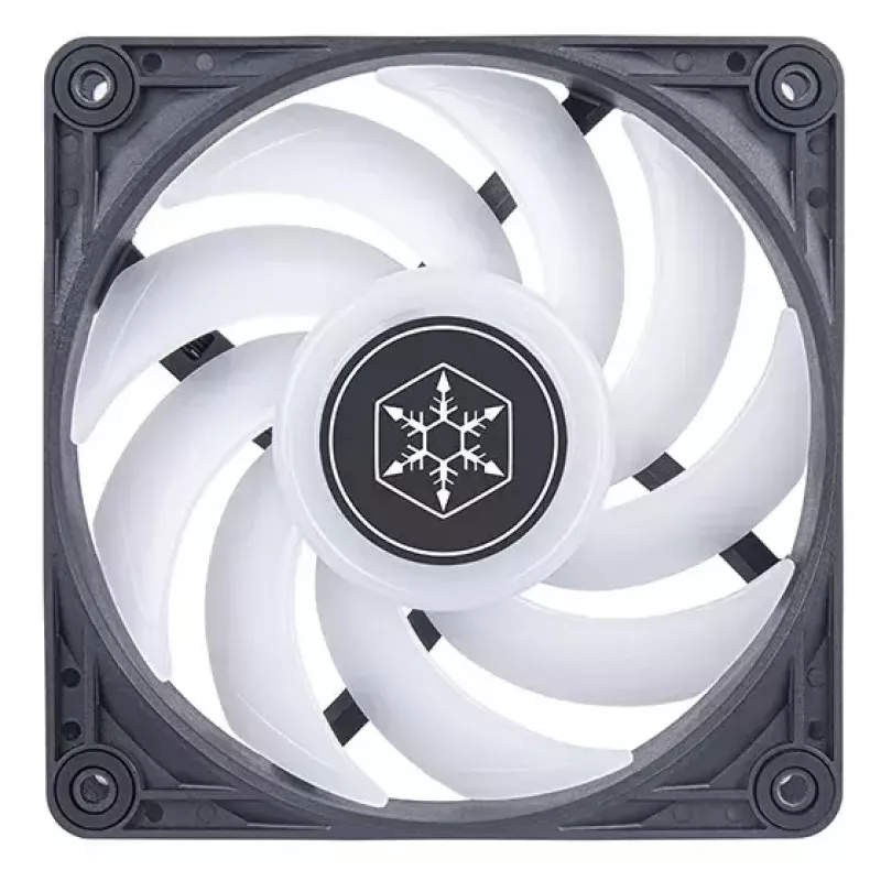 Ventilaator Silverstone VISTA 120 ARGB 12 cm must 2000 RPM FDB