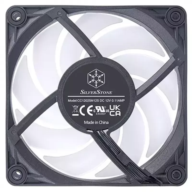 Ventilaator Silverstone VISTA 120 ARGB 12 cm must 2000 RPM FDB