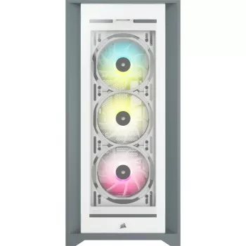 CORSAIR iCUE 5000X RGB – temperklaasiga keskmine ATX-arvuti korpus – valge